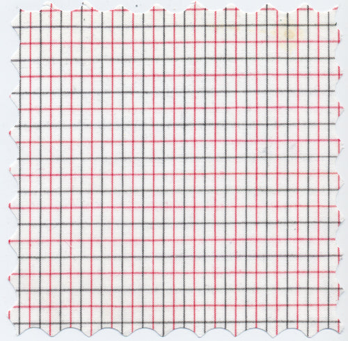 Red/Black 4MM Tattersall Graph Check Broadcloth