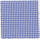 Royal Blue Seersucker Check
