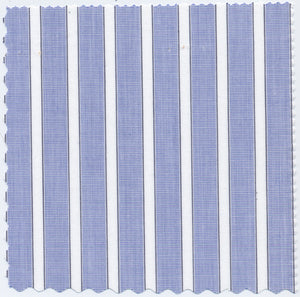 Buckingham 7MM Blue&White End-on-End Stripe