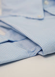 Skye Blue Bankers 1/16" Broadcloth Stripe