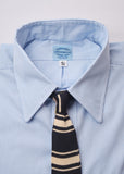 Skye Blue Bankers 1/16" Broadcloth Stripe