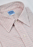 Red/Black 4MM Tattersall Graph Check Broadcloth