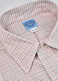 Red/Black 4MM Tattersall Graph Check Broadcloth