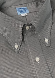 Carbon Black English Small Check Pima Cotton Broadcloth