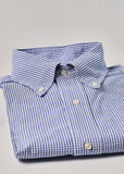 Royal Blue Seersucker Check