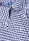 Royal Blue Seersucker Check