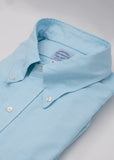 Turquoise Blue Two-Ply 100% Pima Cotton Oxford