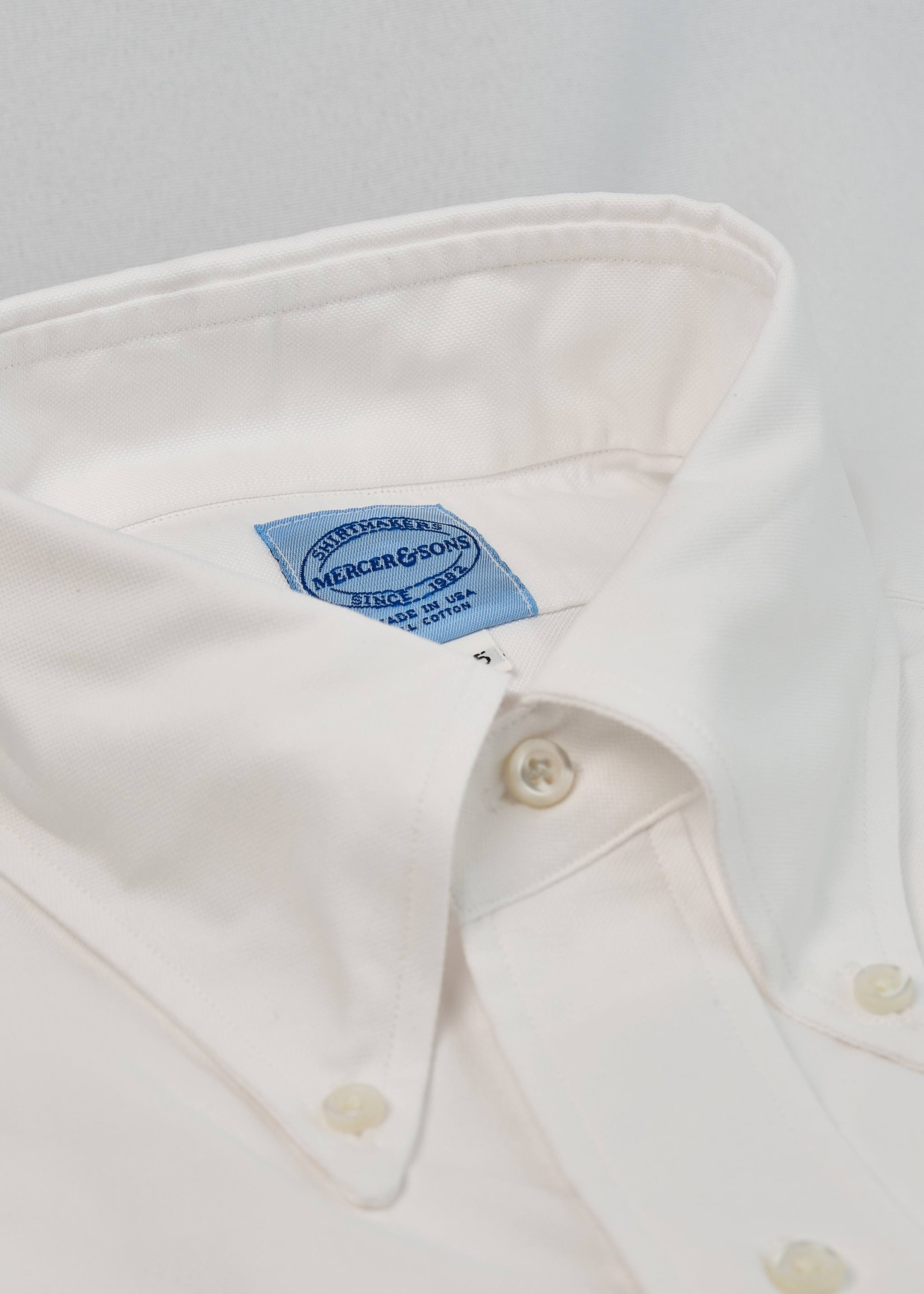 mercer and sons dress shirts Ivory Two-Ply Classic 100% Pima Cotton Oxford