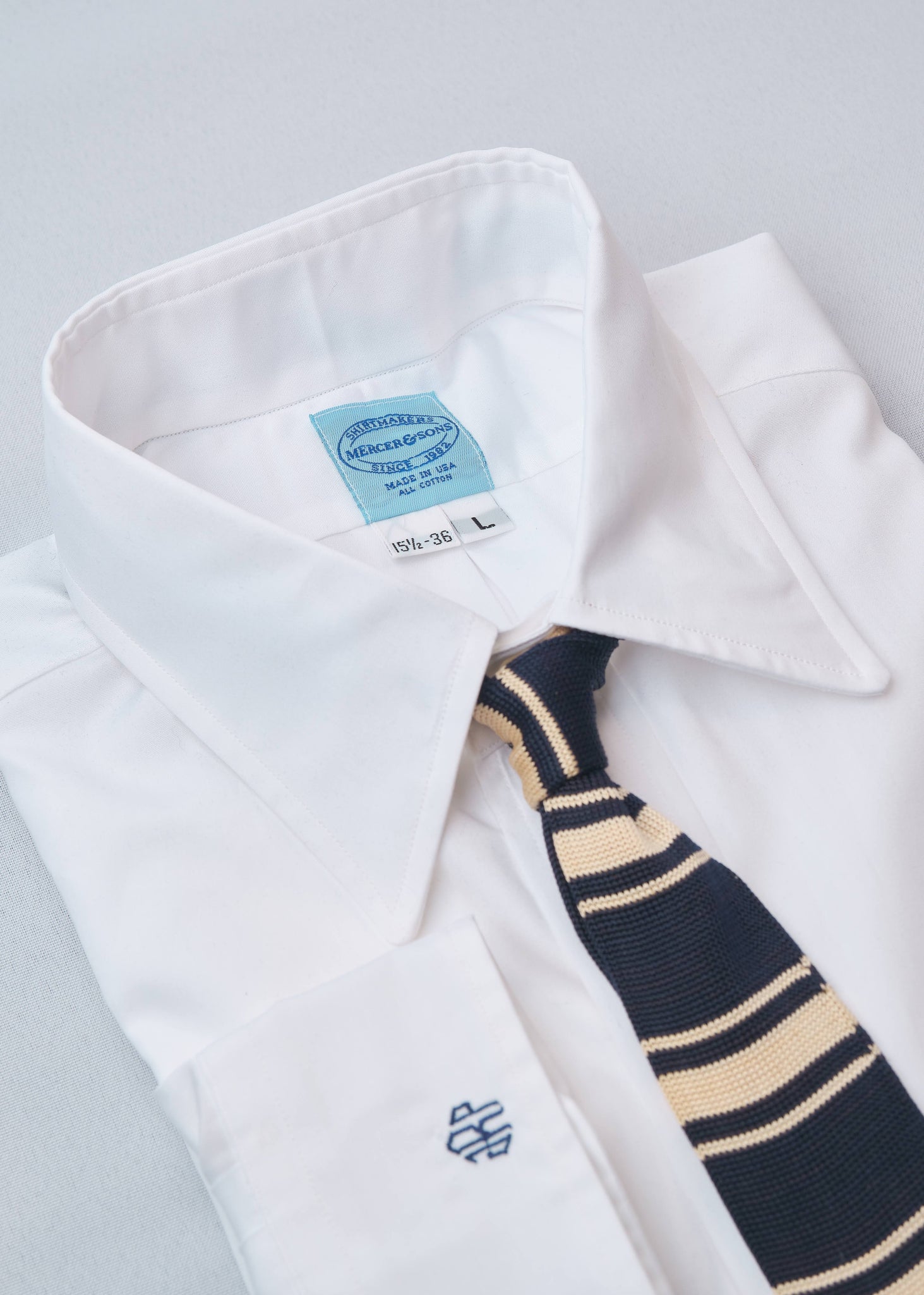 White Two-Ply Classic 100% Pima Cotton Oxford
