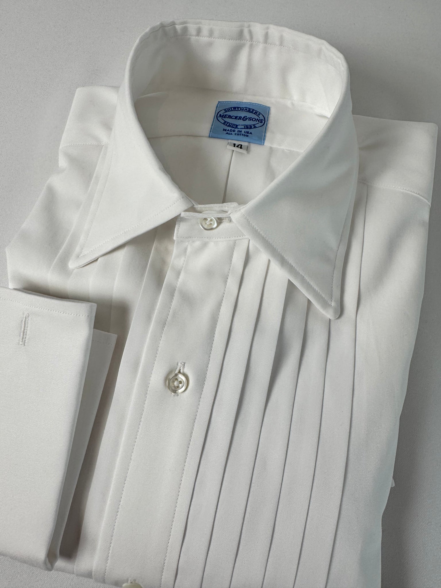 formal dress shirts tuxedo White Black Tuxedo Men's Shirt – Peyman Umay main image 1