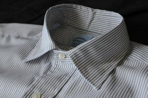 collar pin dress shirt Mens White Eyelet Collar Bar French Cuff Dress Shirt + Tie Set Karl Knox SX4543 L 16.5" Collar