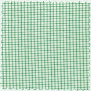 Back 9 Green on White 2MM Graph Check Broadcloth