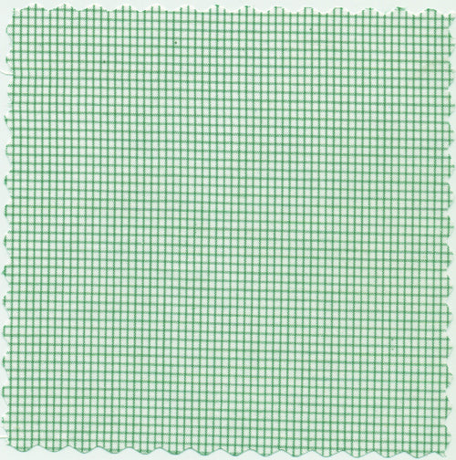 Back 9 Green on White 2MM Graph Check Broadcloth