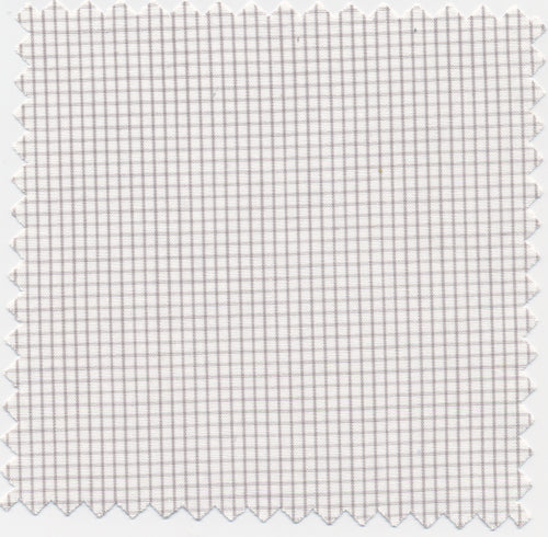 Major Grey on White 2MM Graph Check Broadcloth #015