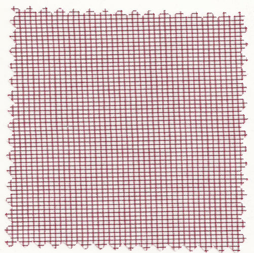 Burgundy Wine on White 2MM Graph Check Broadcloth #015