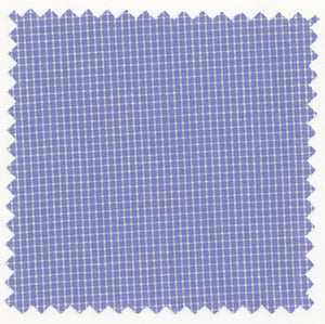 White on Glacier Blue 2MM Graph Check Broadcloth