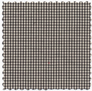 British Black & Cream Broadcloth Check #834