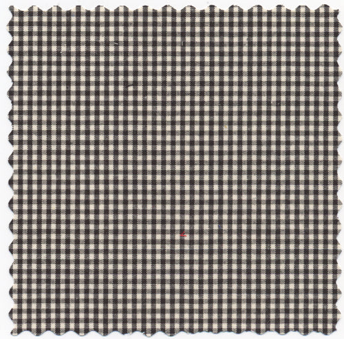 British Black & Cream Broadcloth Check #834