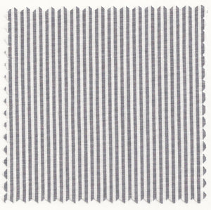 Grey Bankers 1/16" Broadcloth Stripe