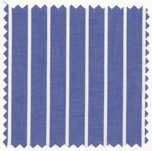 Broad Blue with White Stripe Broadcloth #598