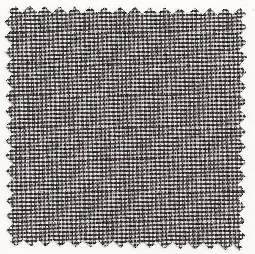 Carbon Black English Small Check Pima Cotton Broadcloth