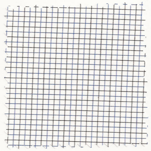Classic Blue/Black 3.5MM Tattersall Broadcloth #993