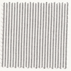 Charcoal & White University Stripe Two-Ply 100% Pima Cotton Oxford